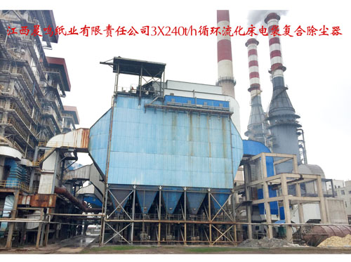 江西晨鸣纸业有限责任公司3X240th循环流化床电袋复合除尘器